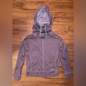 The North Face cowl neck pullover hoodie sweatshirt with thumbholes